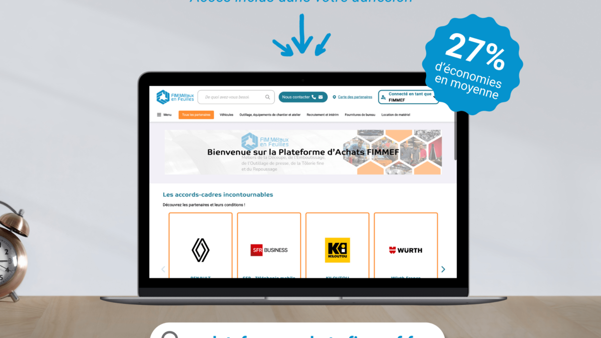 Bannière plateforme d'achats FIMMEF